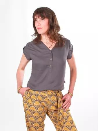 Chemisier Loola Stone accessoire textile au look moderne