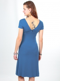 Robe Harini Bleu indigo robe fluide bleu profond