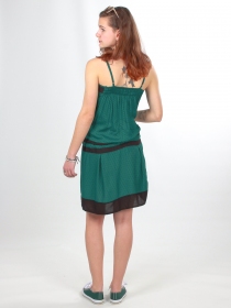 Robe Cha&iuml;ma Asanoha Peppermint robe verte menthe &agrave; motif japonais