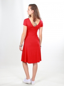 Robe Harini Rouge robe f&eacute;minine expressive