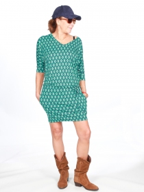 Robe Bally Flamingo Bleu