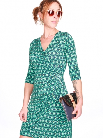 Robe Avelina Flamingo bleu robe fluide et estivale