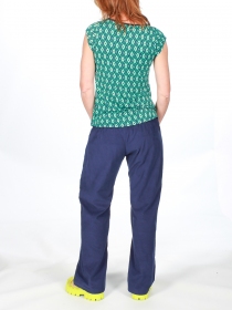 Pantalon Jati velours Bleu