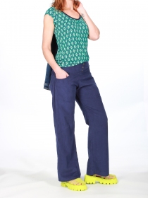 Pantalon Jati velours Bleu