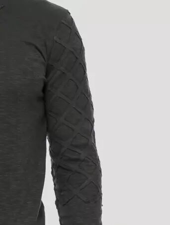 Gauda Sweater Charcoal accessoire d'hiver � la silhouette �pur�e et actuelle