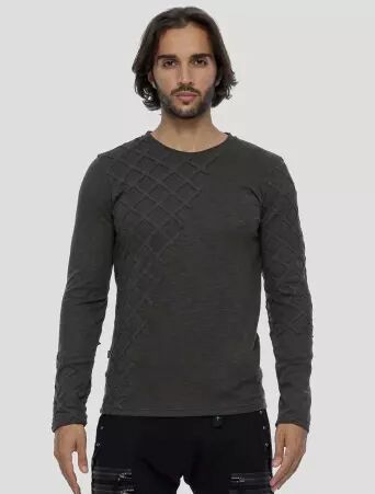 Gauda Sweater Charcoal accessoire d'hiver � la silhouette �pur�e et actuelle