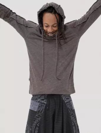 Kafiya Jumper Charcoal v�tement chaud au coloris charbon �l�gant