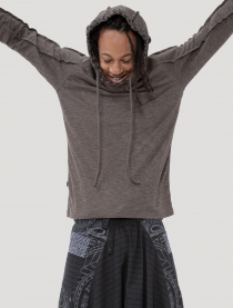 Kafiya Jumper Charcoal pi&egrave;ce maille confortable au style contemporain