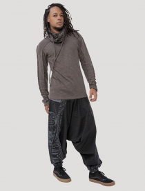 Kafiya Jumper Charcoal pull f&eacute;minin &agrave; la silhouette enveloppante