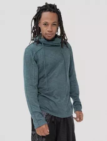 New Skulls Jumper Teal pull New Skulls teal � l'imprim� graphique