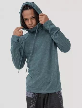 New Skulls Jumper Teal pull New Skulls teal � l'imprim� graphique