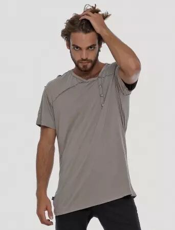 Off Tee Olive Cement pi�ce mode d�contract�e facile � porter