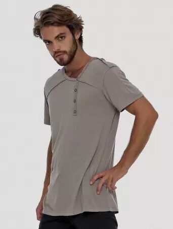 Off Tee Olive Cement pi�ce mode d�contract�e facile � porter