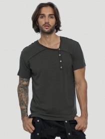 Off Tee Olive Noir pi&egrave;ce mode casual &agrave; la coupe confortable