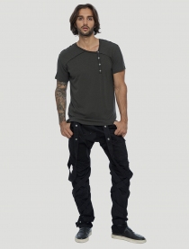 Off Tee Olive Noir t-shirt polyvalent facile &agrave; associer