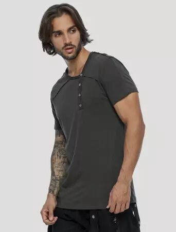 Off Tee Olive Noir pi�ce mode casual � la coupe confortable