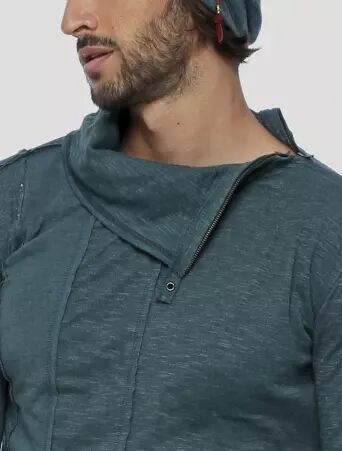 Tilted RMX Jumper Teal jumper moderne finition soign�e
