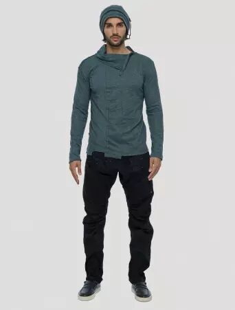 Tilted RMX Jumper Teal jumper moderne finition soign�e