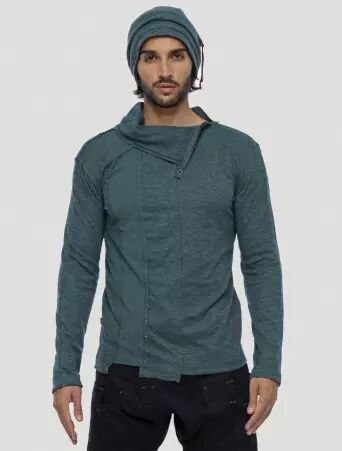 Tilted RMX Jumper Teal jumper moderne finition soign�e