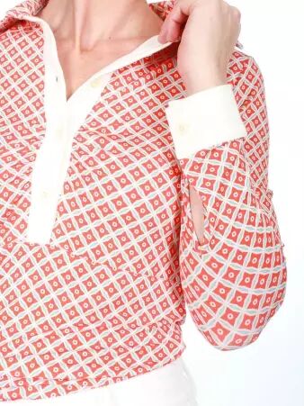 Polo Curtis manches longues Lovely Pickle mandarine polo moderne