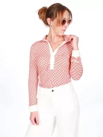 Polo Curtis manches longues Lovely Pickle mandarine polo moderne