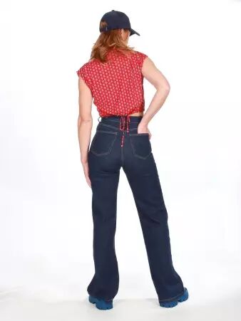 Jeans Gabrielle Denim brut maille douce offrant un port� agr�able et �l�gant