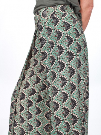 Pantalon Palla art-deco v�tement fluide au design r�tro chic