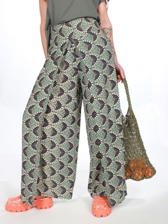 Pantalon Palla art-deco v�tement fluide au design r�tro chic