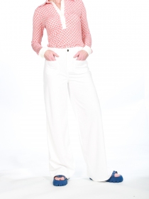 Pantalon velours blanc