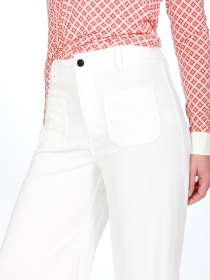 Pantalon velours blanc