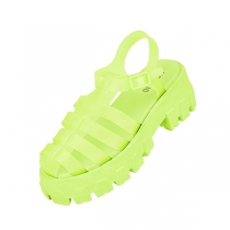 Sandales compens&eacute;es Glenan vert pomme sandales compens&eacute;es vert pomme fra&icirc;ches