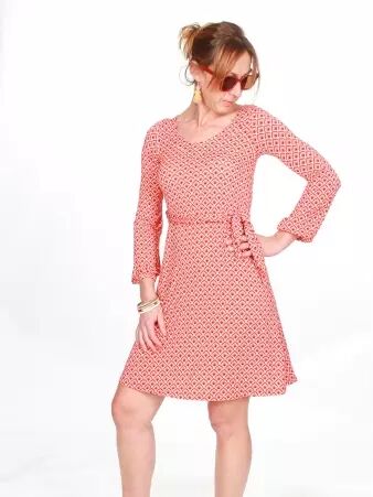 Robe Dolly Back to 70s Peche robe f�minine seventies