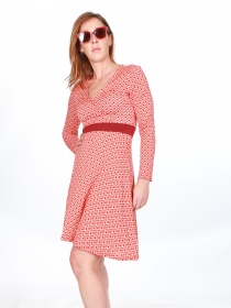 Robe Cantik Back to 70s Peche