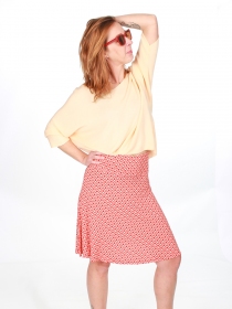 Jupe Zazie Back to 70s Peche