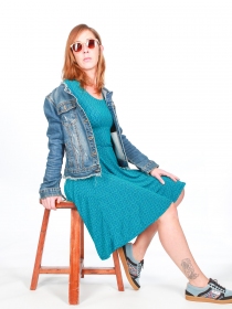 Robe Cecil Aqua Azul