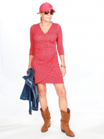 Robe Avelina Saki rouge