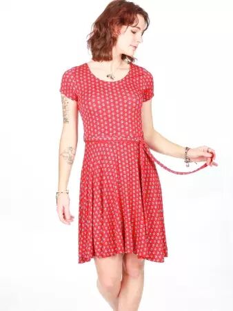 Robe Cecil Saki rouge robe �l�gante et dynamique