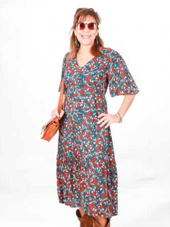Robe Aurore Majorque bleu robe fluide esprit estival