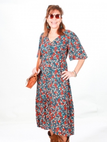 Robe Aurore Majorque bleu robe fluide esprit estival