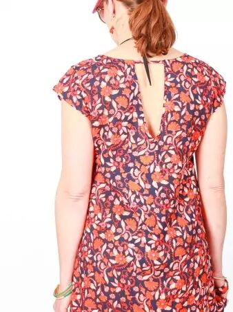 Robe Ava Majorque orange robe fluide et estivale