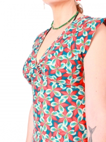 Robe Esther Clema rouge robe boh&egrave;me &eacute;l&eacute;gante