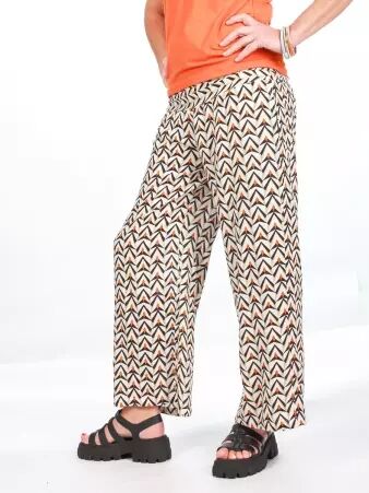 Pantalon Garden Hardeol beige v�tement f�minin confortable et fluide