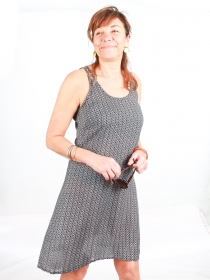 Robe Oshi Damask Grey robe fluide