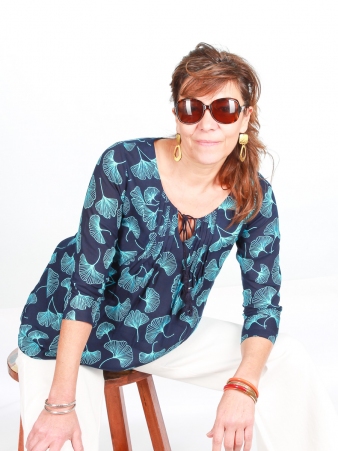 Top Chula Electric Gincko top boh�me gincko motif dynamique