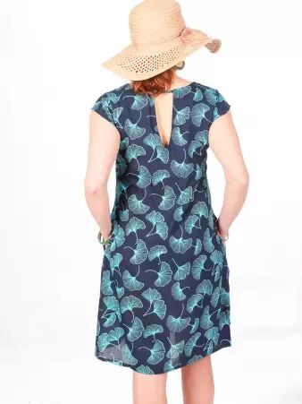 Robe Ava Electric Gincko robe expressive et color�e