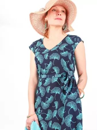 Robe Ava Electric Gincko robe expressive et color�e