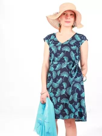 Robe Ava Electric Gincko robe expressive et color�e