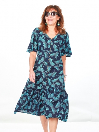 Robe Aurore Electric Gincko robe f�minine au caract�re artistique