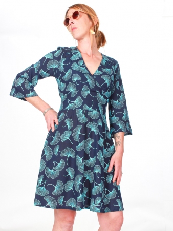 Robe Alice Electric Gincko robe artistique � l'esth�tique contemporaine