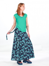 Jupe portefeuille Maxi Electric Gincko